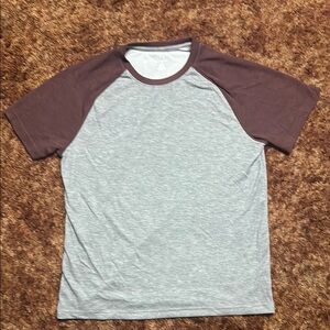 George Gray + Maroon Baseball Tee. Size Large
